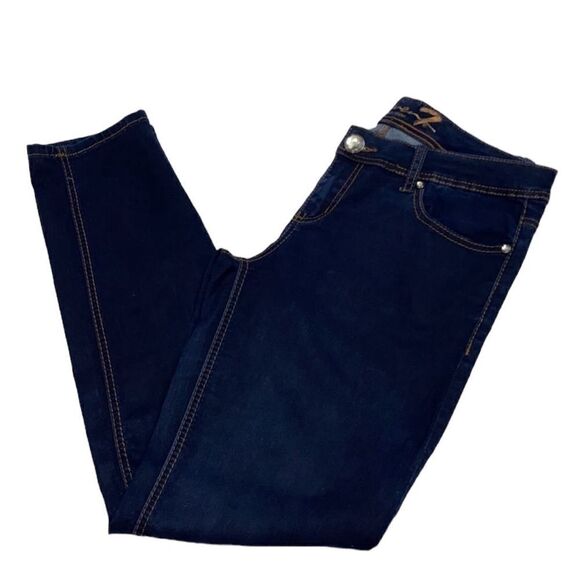 Seven7 Dark Wash Skinny Jeans(Size 12) - Picture 1 of 7